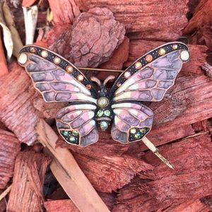 Joan Rivers Butterfly Brooch